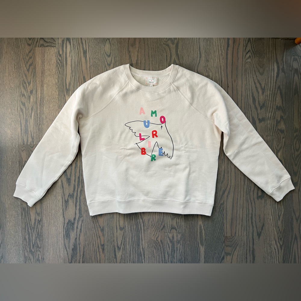 NWT Sezane Amour Libre Sweatshirt size Medium